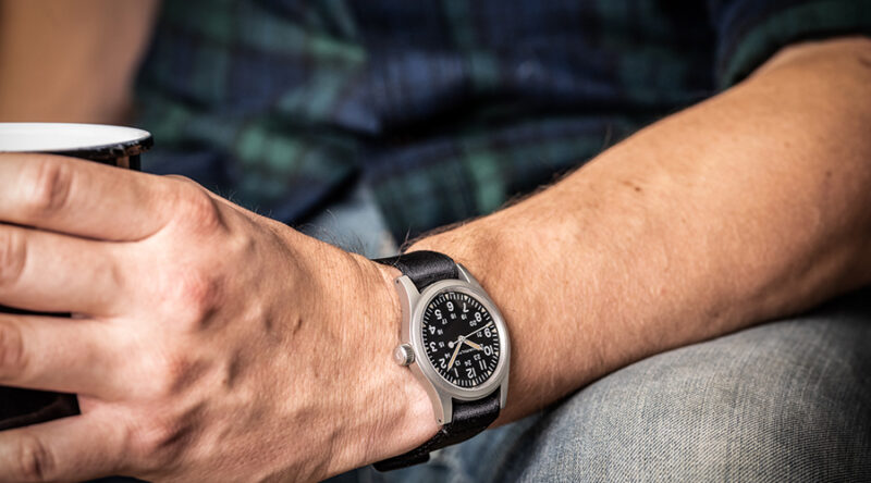 Case Dimensions 1 The Hamilton Khaki Field Mecahnical is the perfect weekend watch and will go with just about any outfit