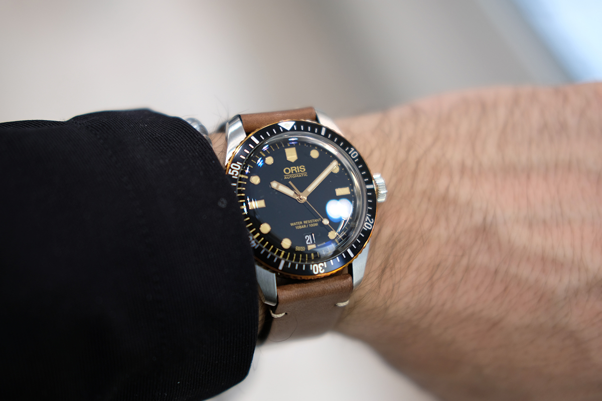 Oris Divers 65 Wrist shot