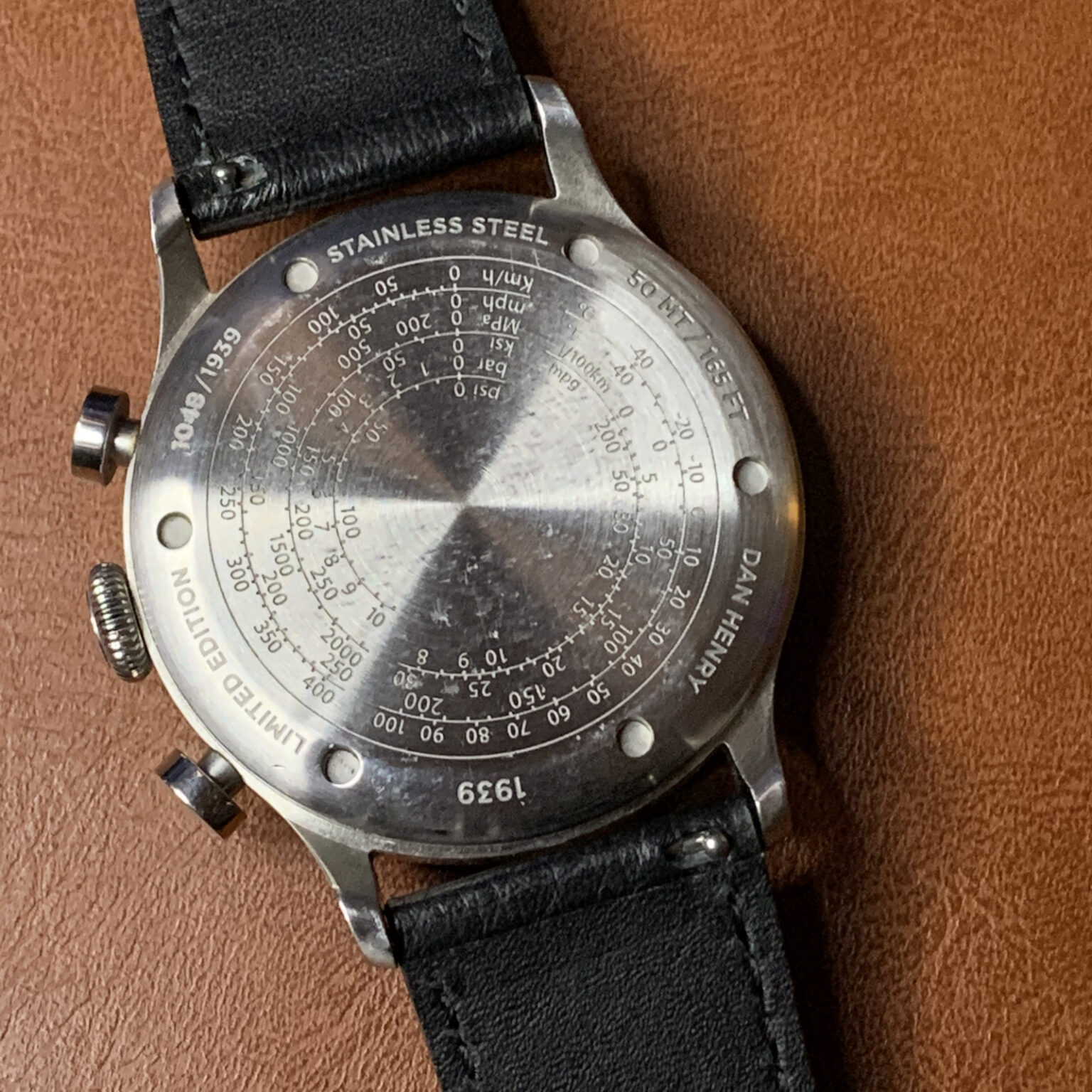dan henry 1939 military chronograph