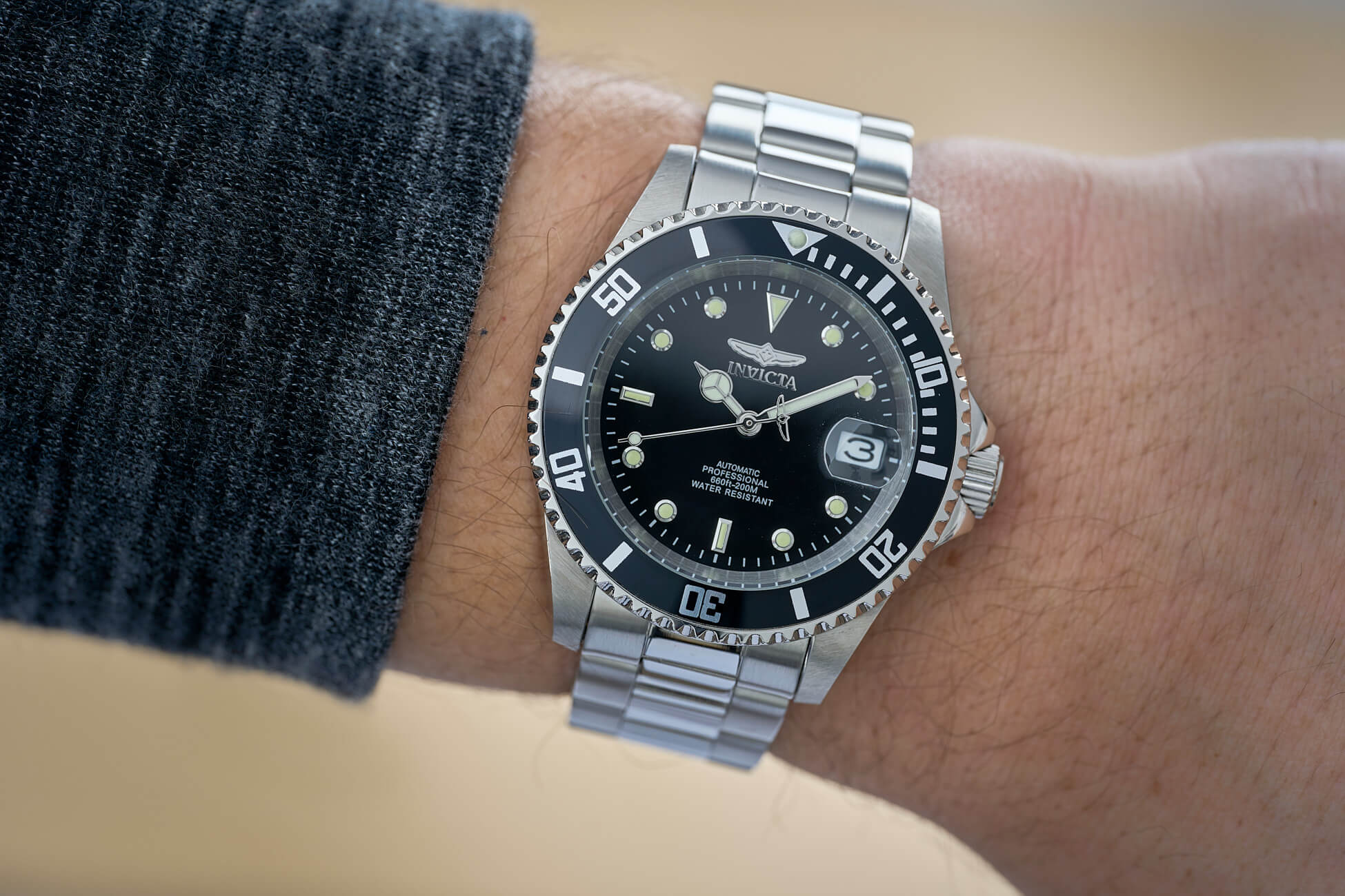 Ceramic Bezel Insert For Invicta Pro Diver 8926C 8926OB, 40mm, Fits Miyota Movement, By SovietWatcher