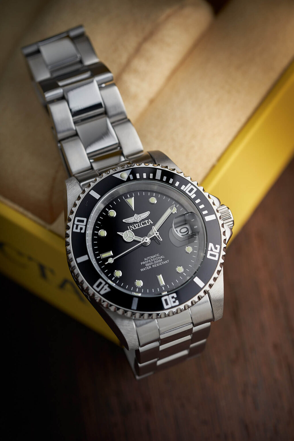 thumbnail image 2 of BEZEL INSERT CERAMIC FOR 40MM INVICTA PRO DIVER 8926OB 8926C ENGRAVED # BLACK 2 of 6