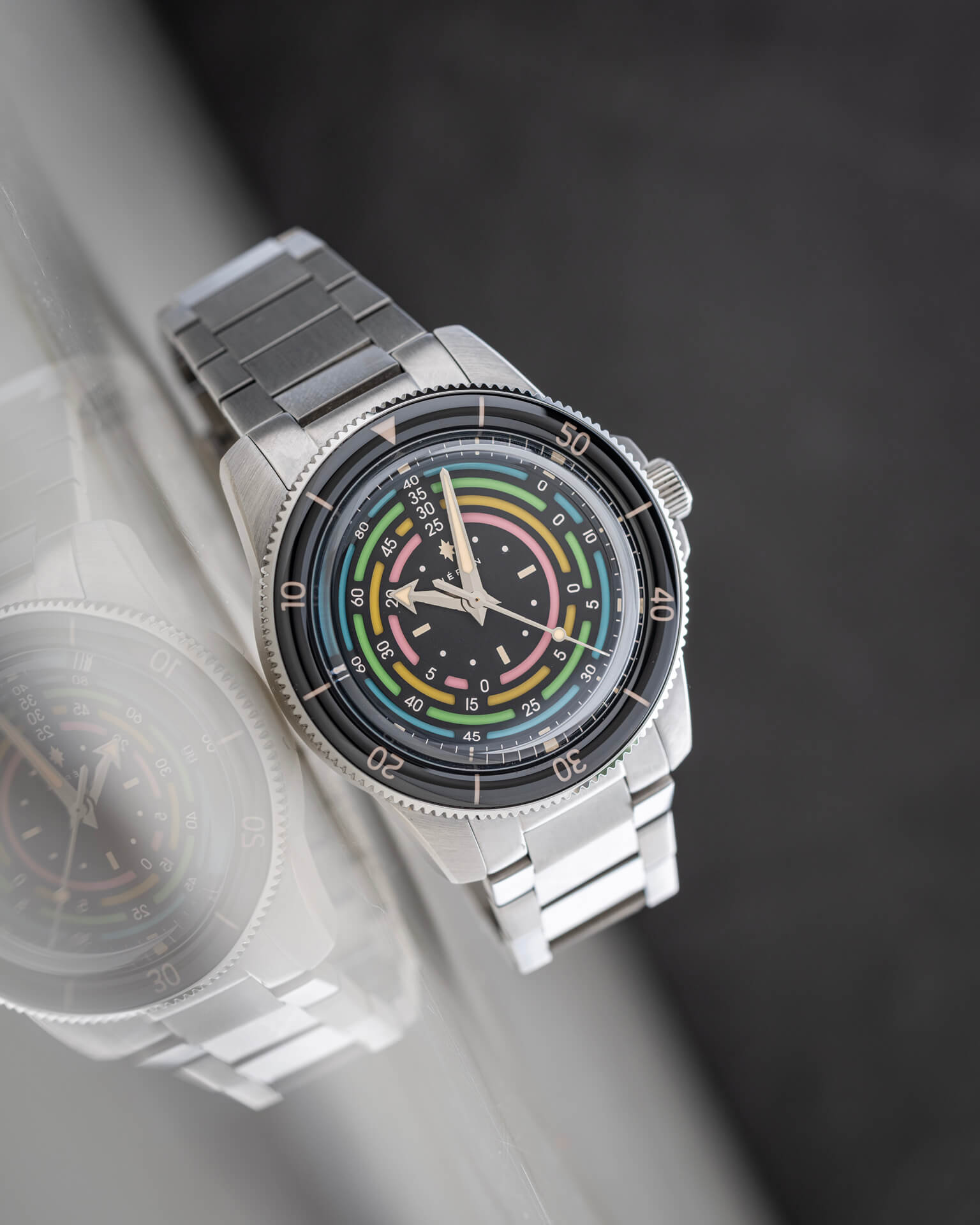 Heron Marinor Rainbow Special Edition Diver 300M Harderned Steel 21